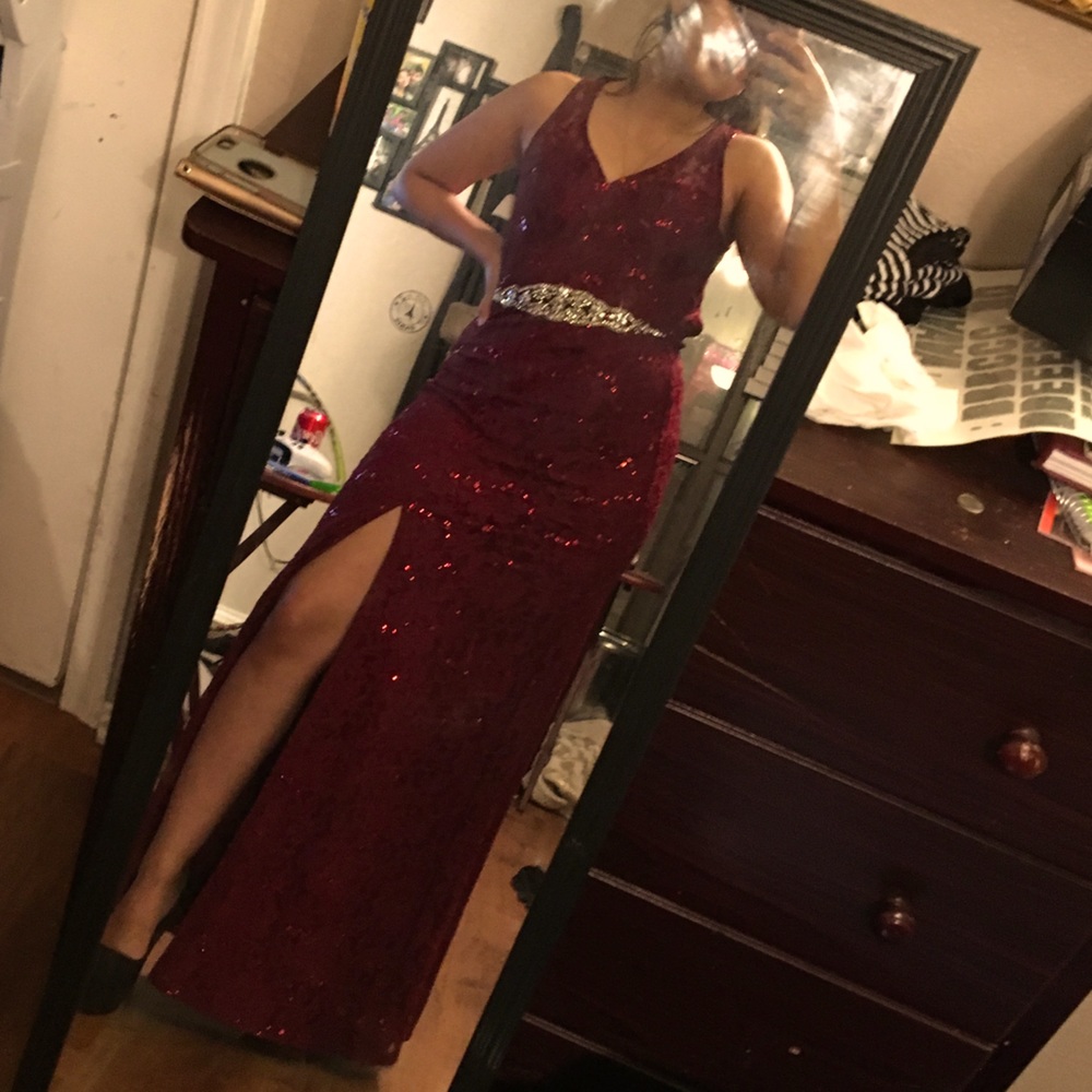 Red prom dress